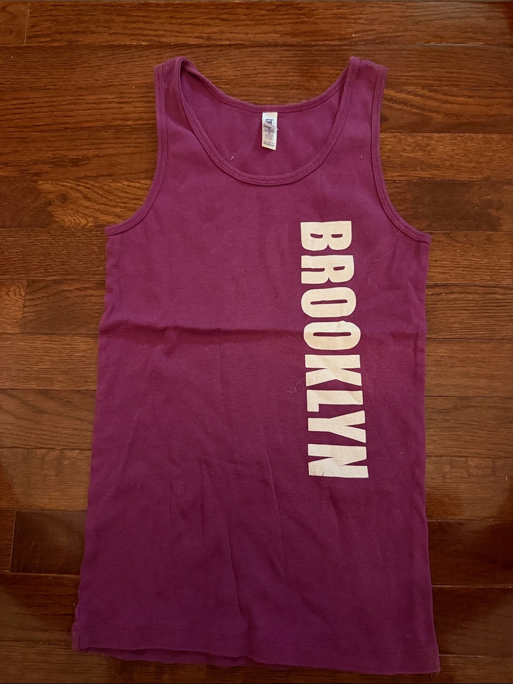 Vintage Brooklyn Graphic Tank Top - Purple